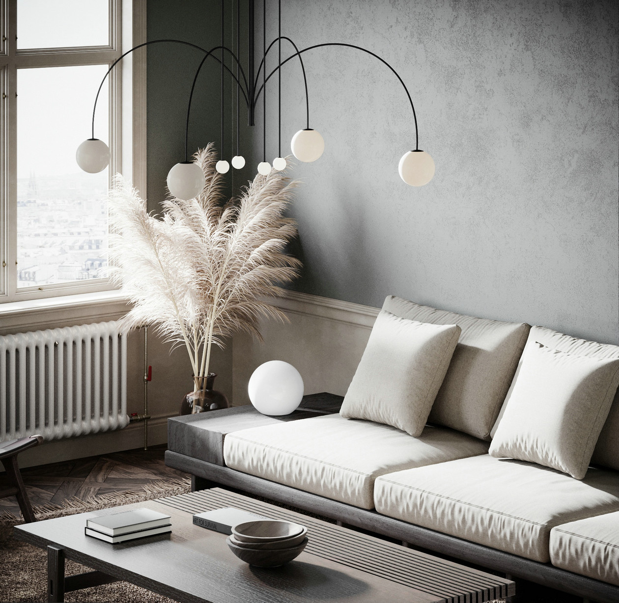 中性色彩与简洁线条构成的纳维亚风格公寓-2