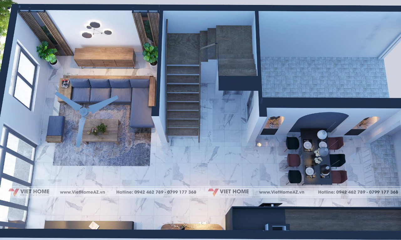 隆安美丽房屋设计丨Kiến Trúc – Nội Thất VietHome-11