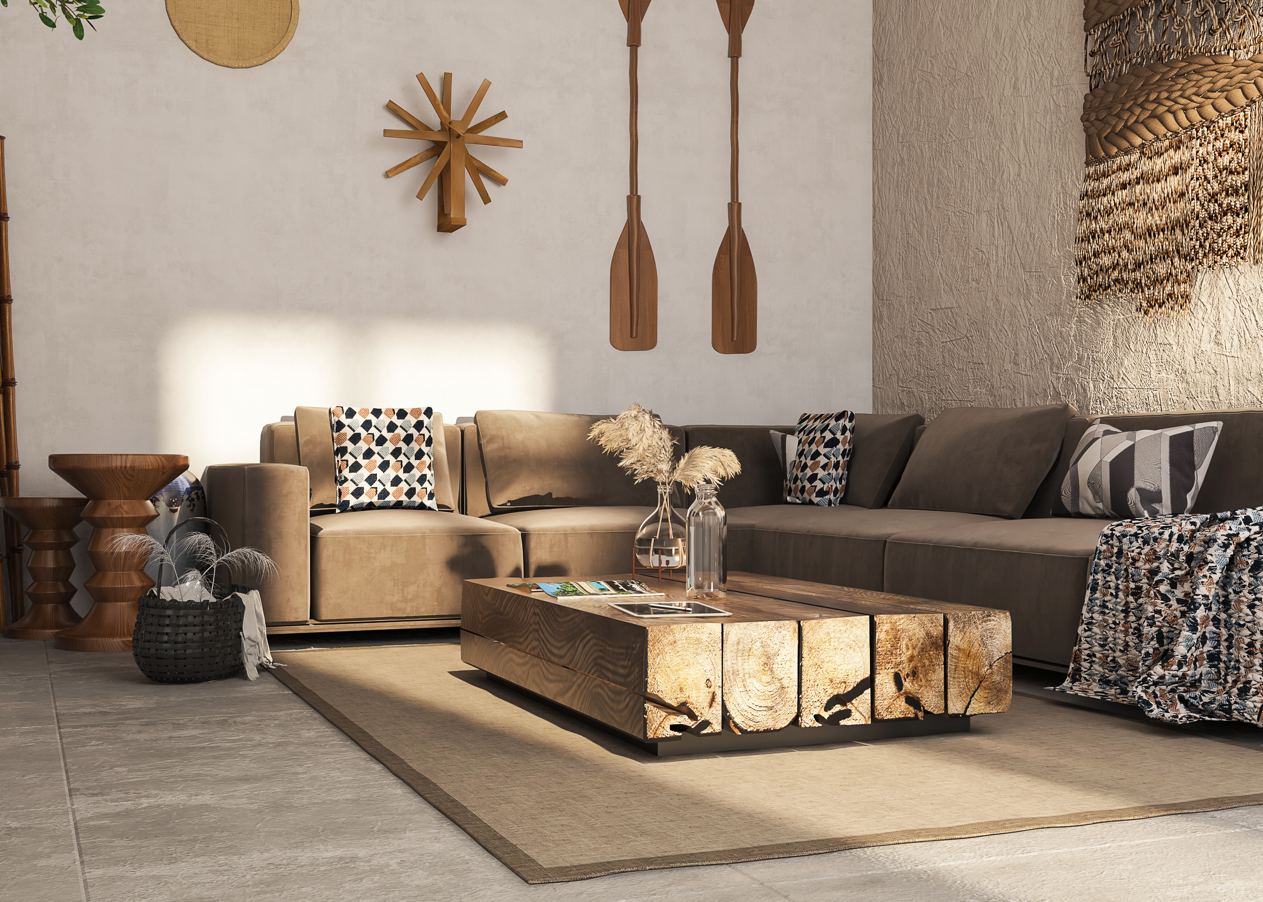 Bohemian style living design-4