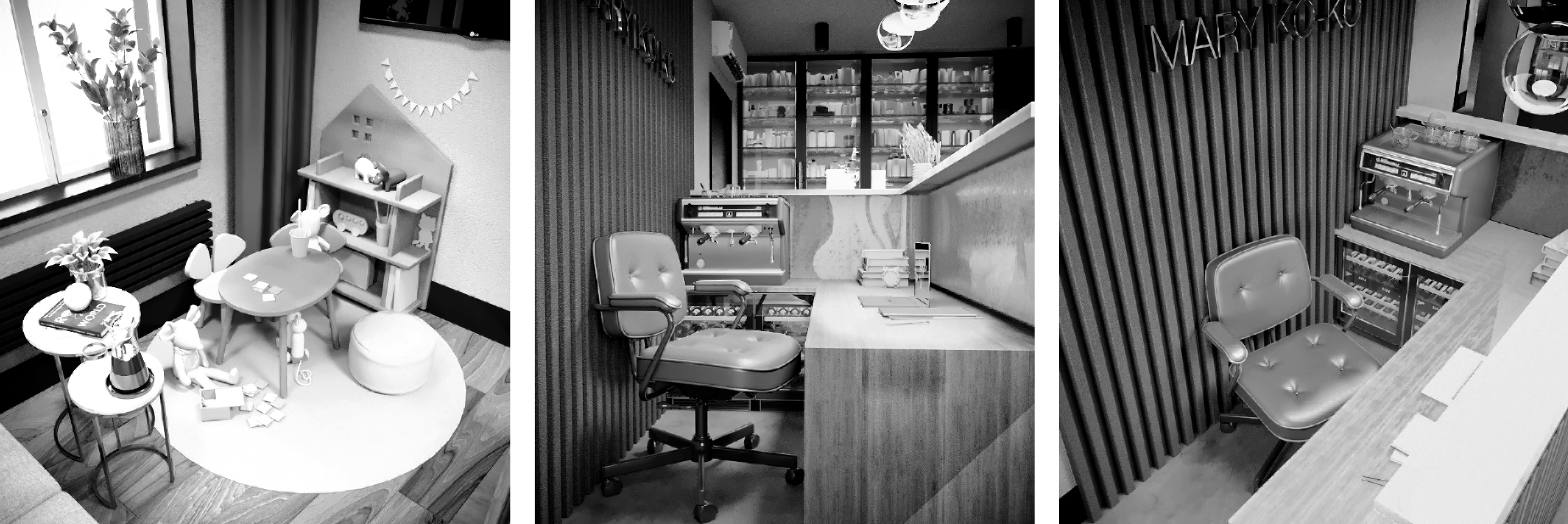 美容院室内设计丨Kate Selezneva-9