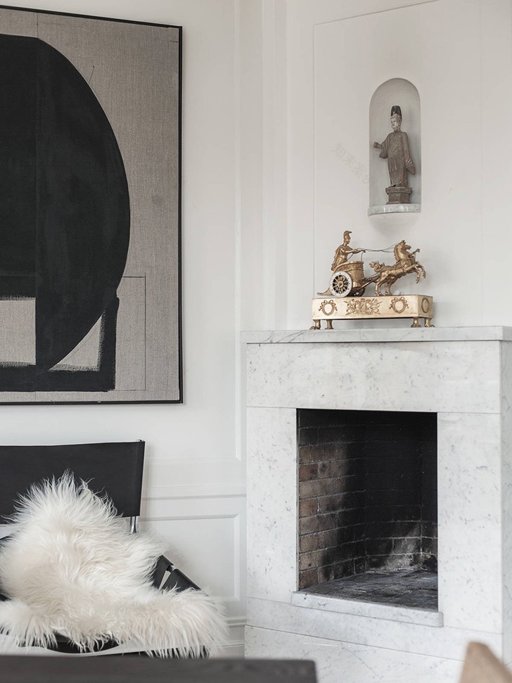 斯德哥尔摩历史建筑中的瑞典简约豪华公寓-16