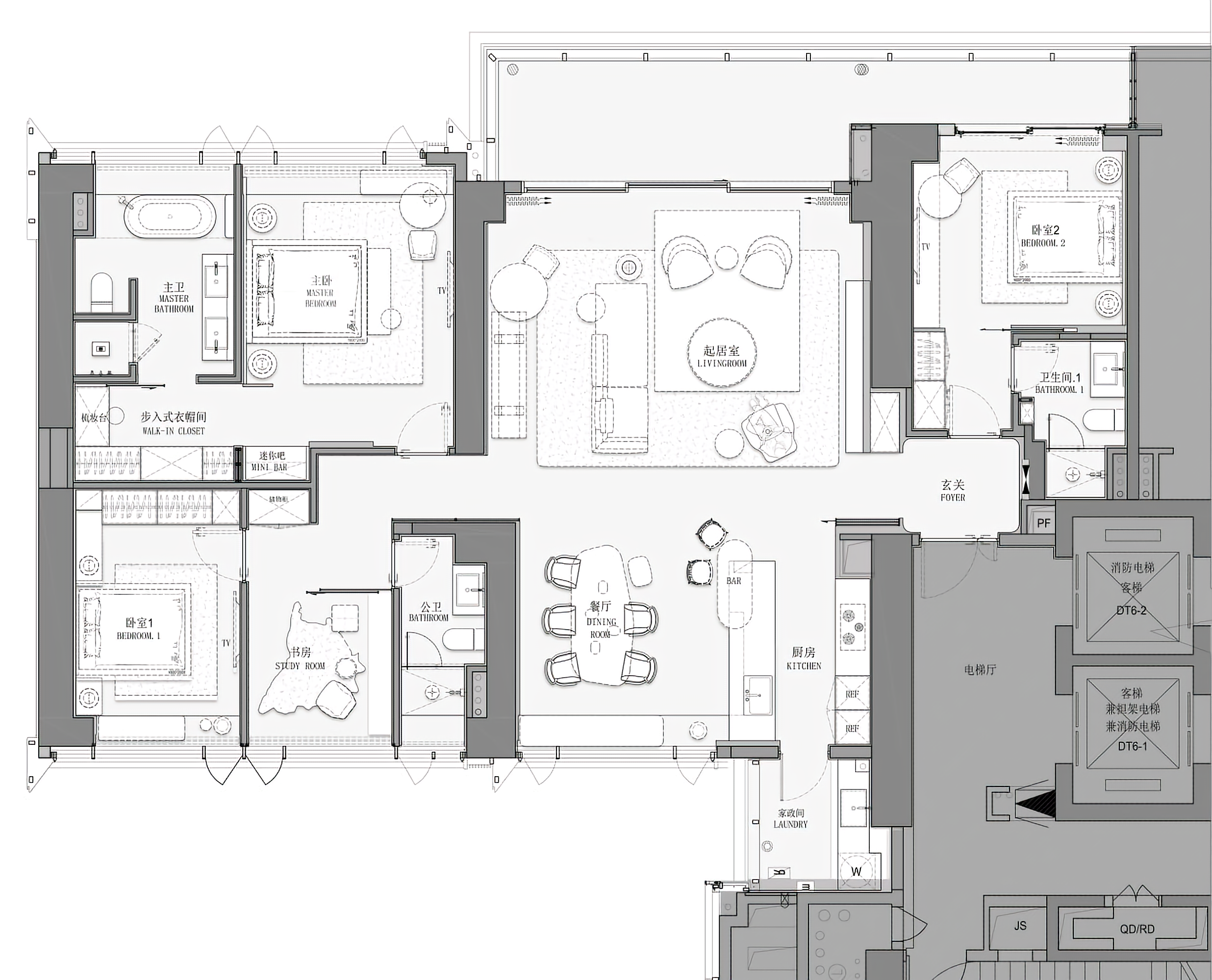 广州白鹅潭悦府室内设计丨中国广州丨DIA 丹健国际-17