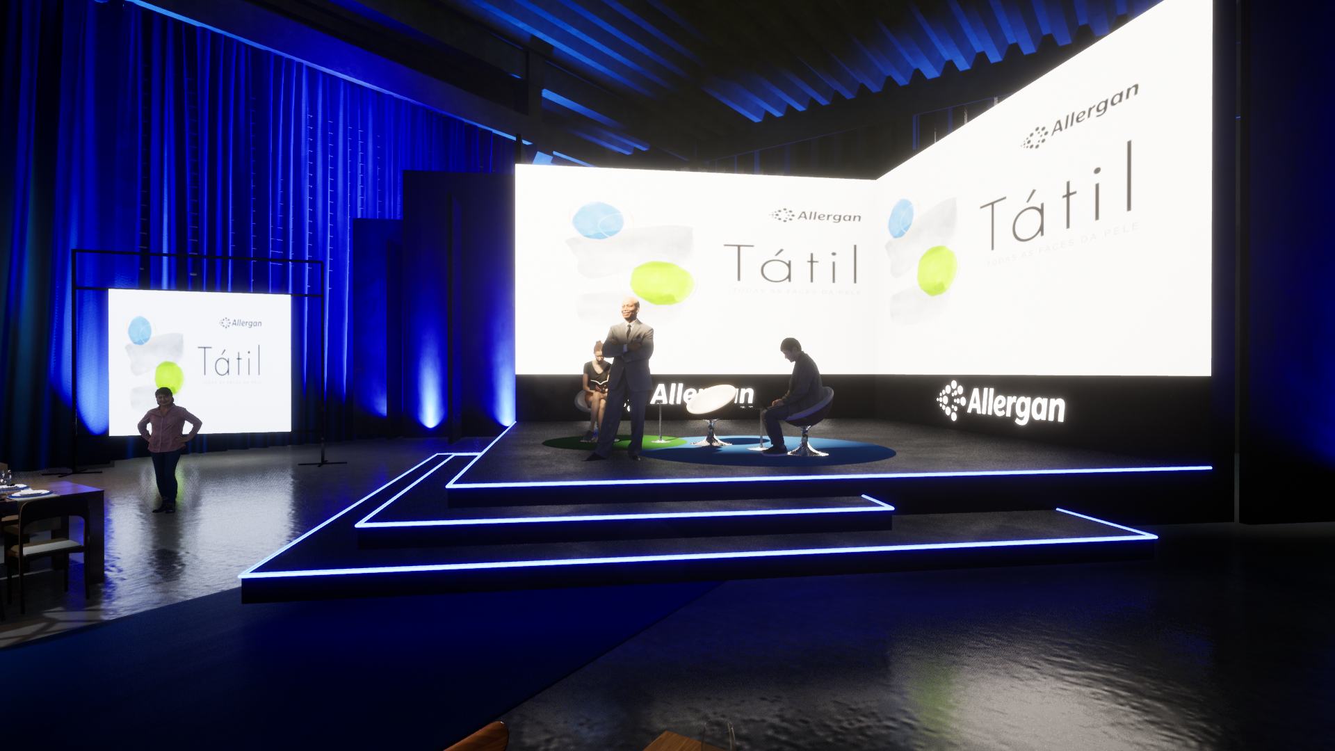 Cenografia Allergan Tátil lançamento-28