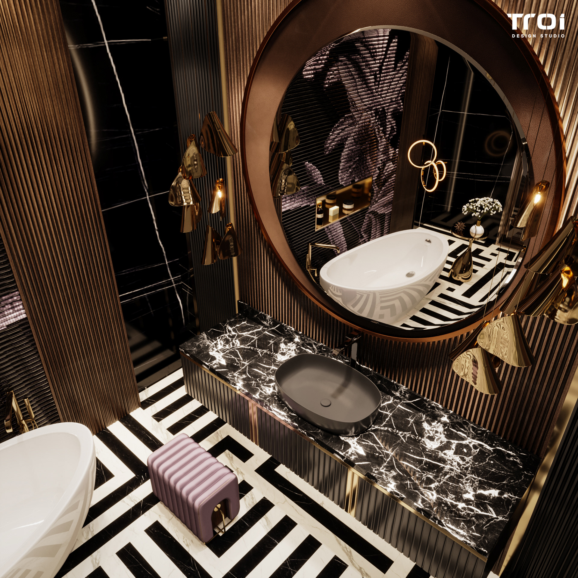 豪华浴室丨Troi Design Studio-16