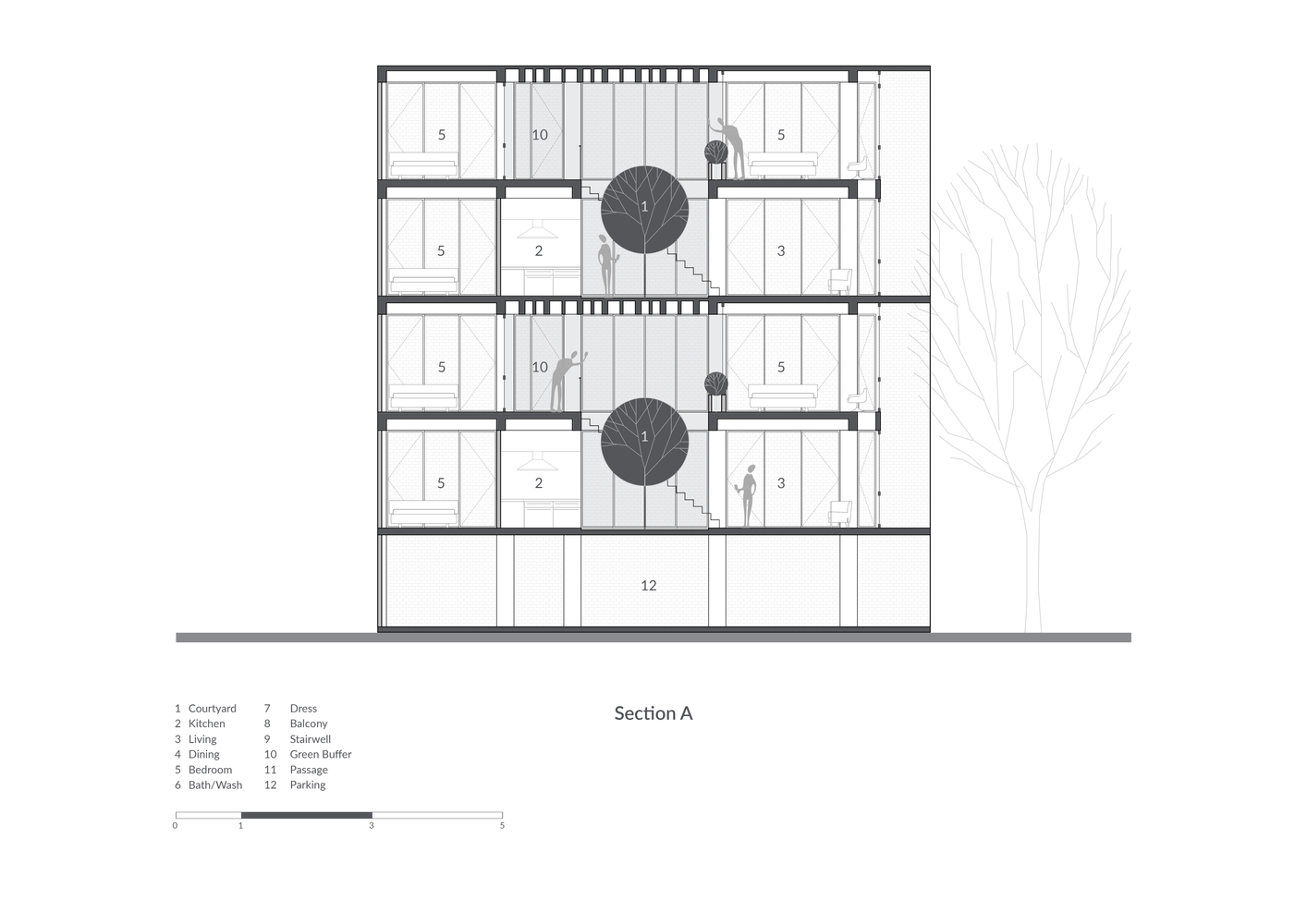 双家庭住宅的通透设计-21