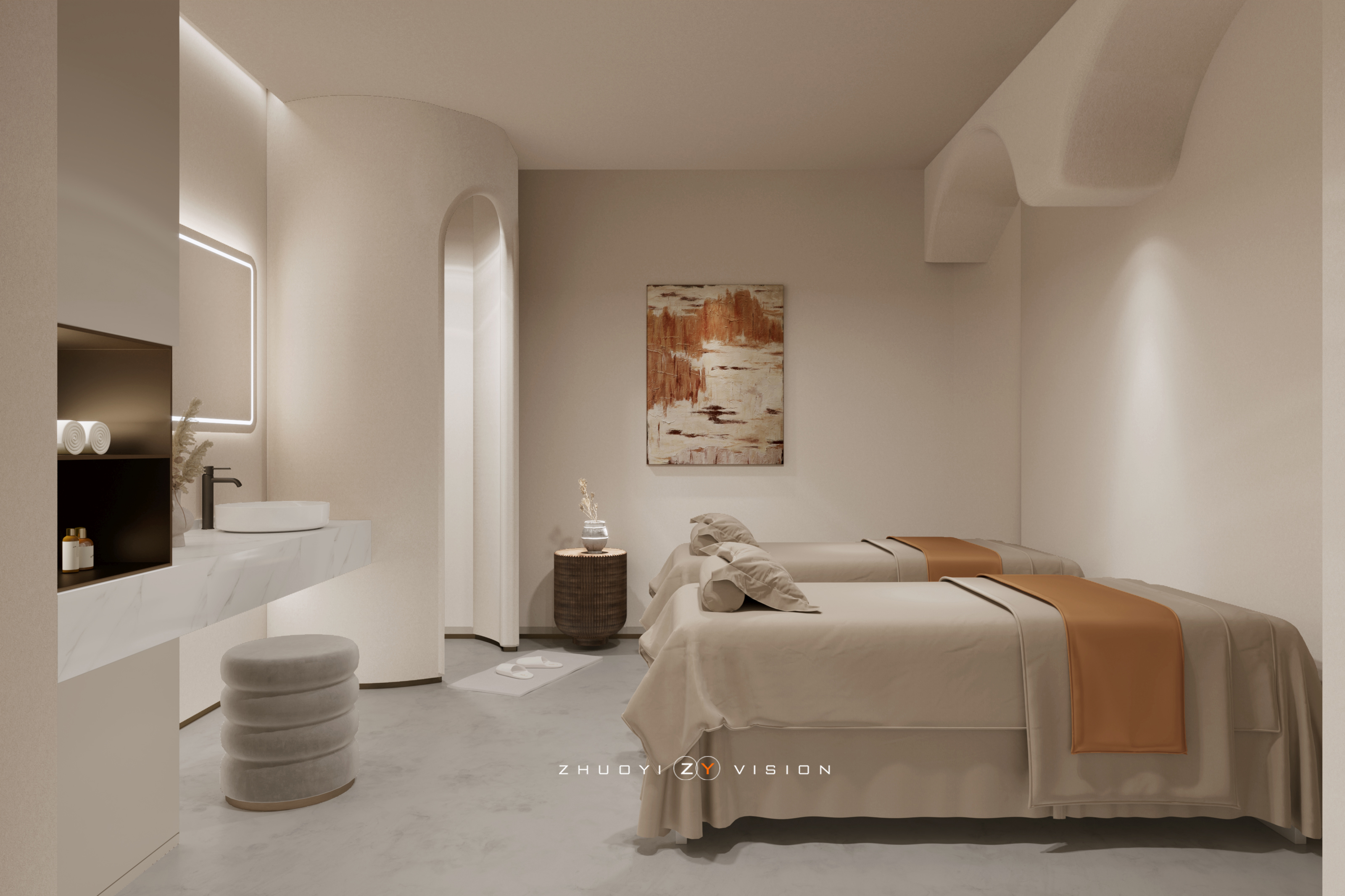 美容院设计表现-16