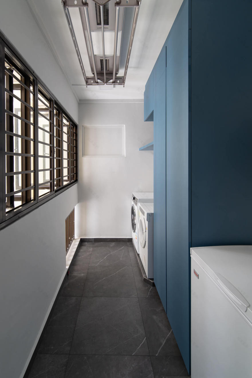 737 Tampines 3代家庭的云蓝折衷主义住宅丨新加坡丨The Interior Lab-13