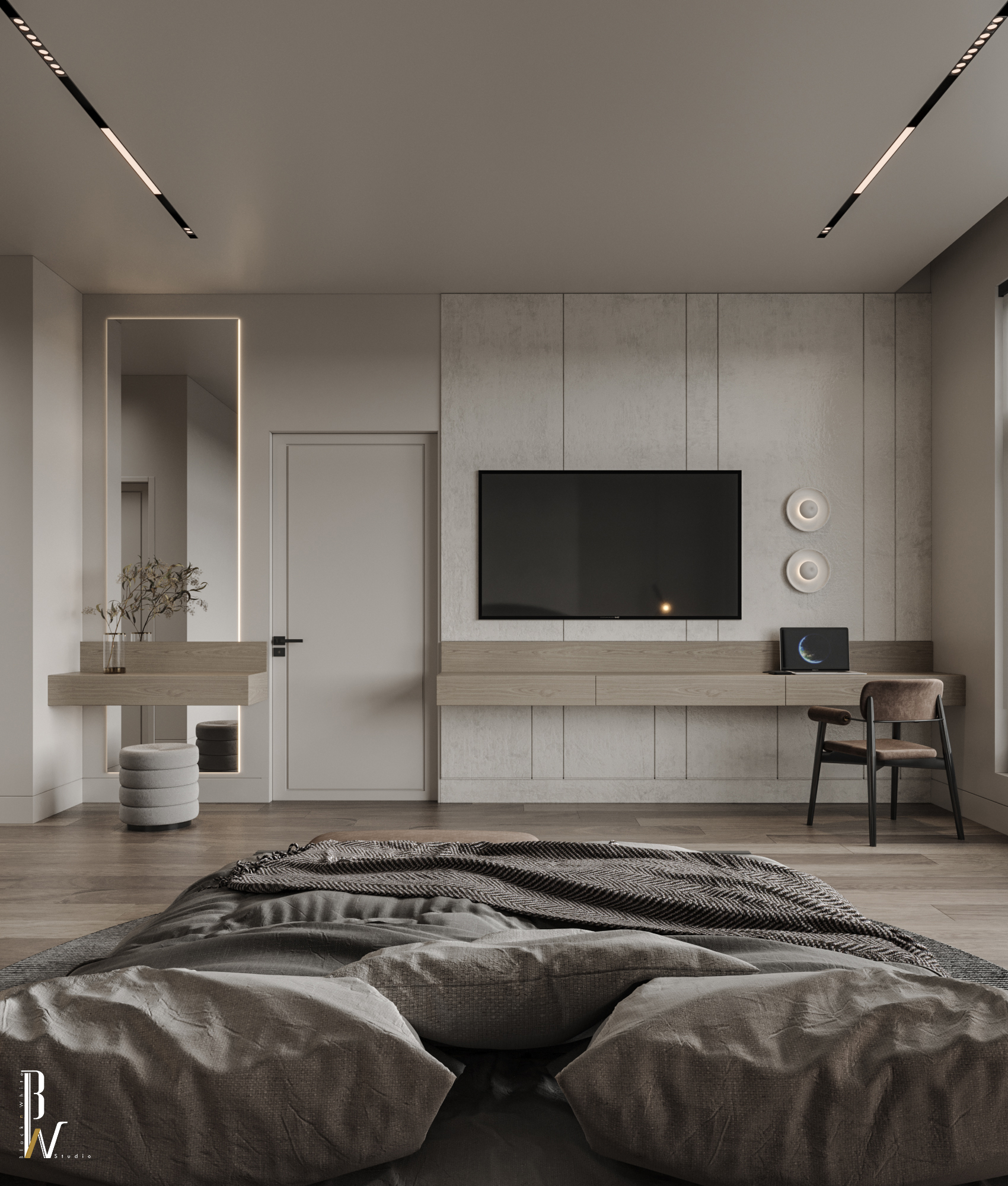 卧室设计丨Black N White-13