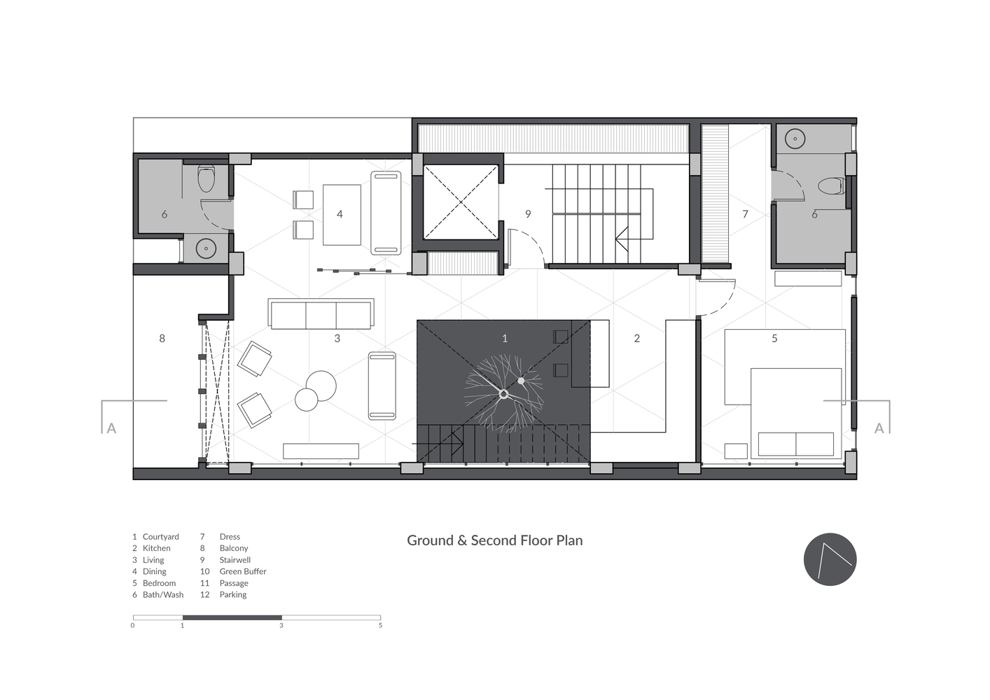 双家庭住宅的通透设计-13