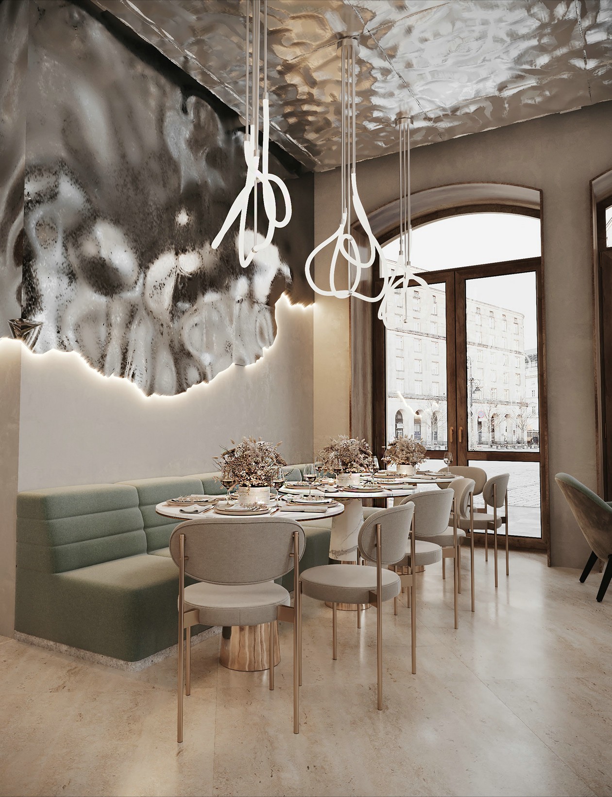 设计感超强的餐厅设计 很有意境！-8