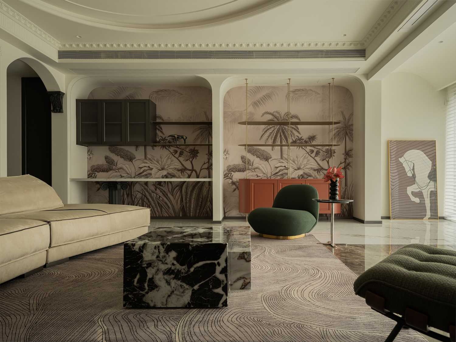 《栖羽》240㎡现代法式丨宏福樘设计-13