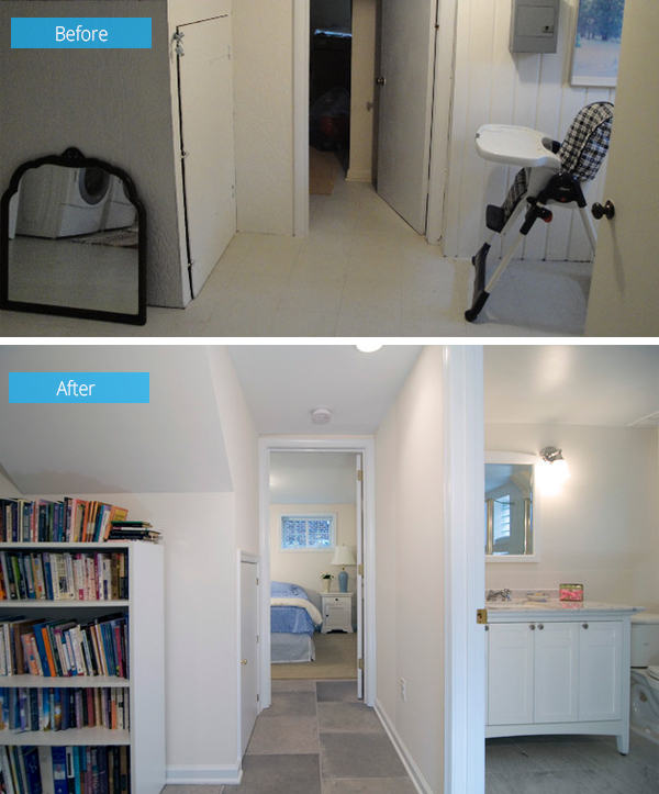 马里兰州乏味地下室的乡村风改造-17