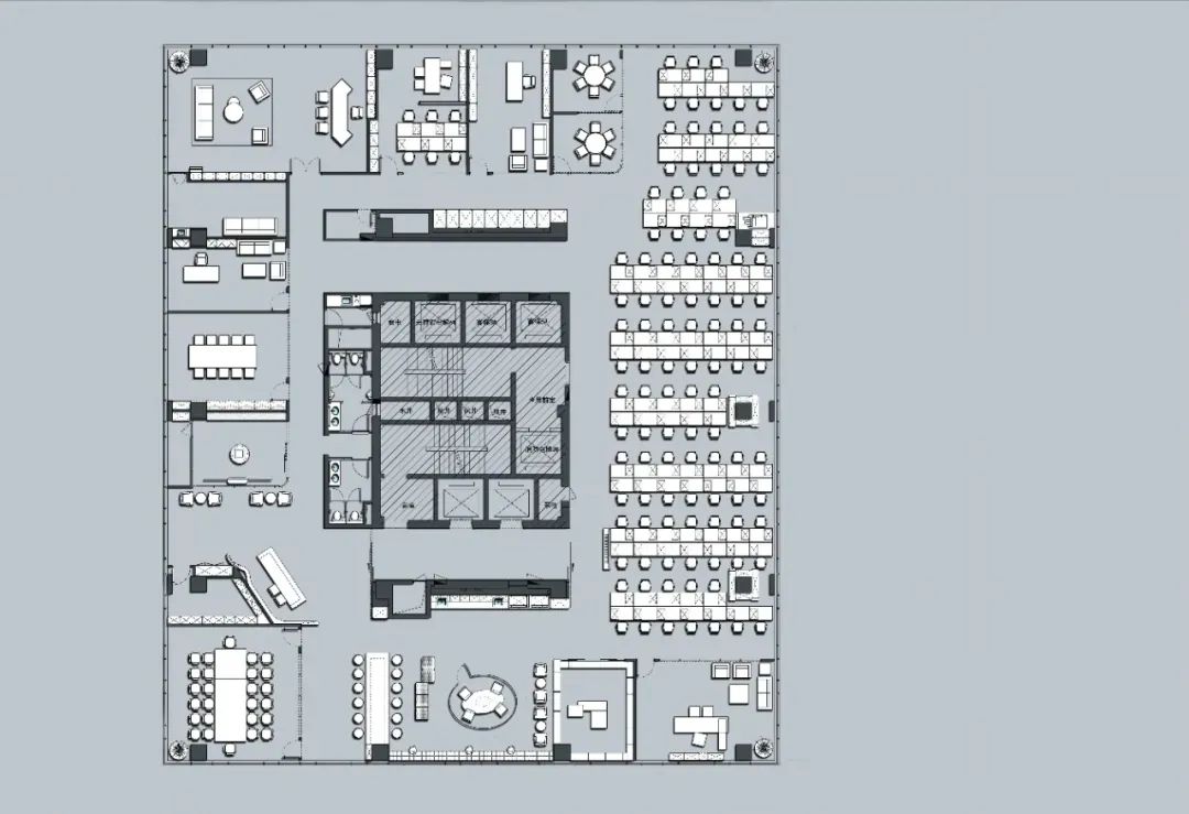 现代风格厦门指纹科技公司办公空间设计-75