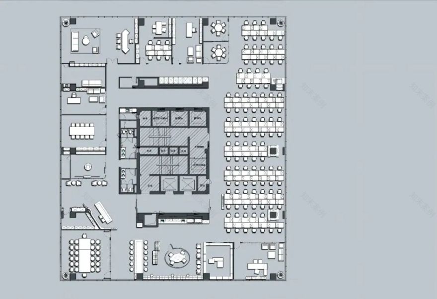 现代风格厦门指纹科技公司办公空间设计-75
