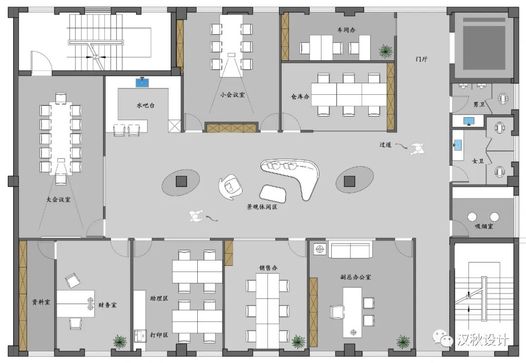 简约纯粹的办公空间设计丨张鑫-19