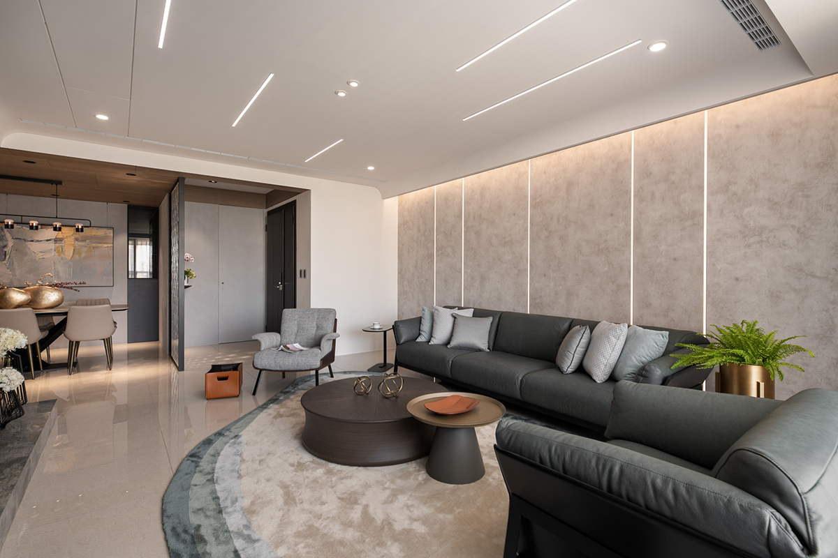 家装设计案例鉴赏——现代简约风度假感三居室-4