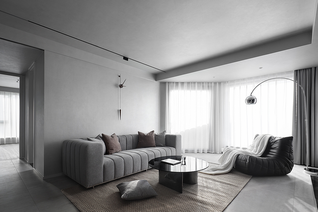 极简黑白,打造轻盈自在的生活空间丨中国淮安丨CX.D 辰夏空间规划-7