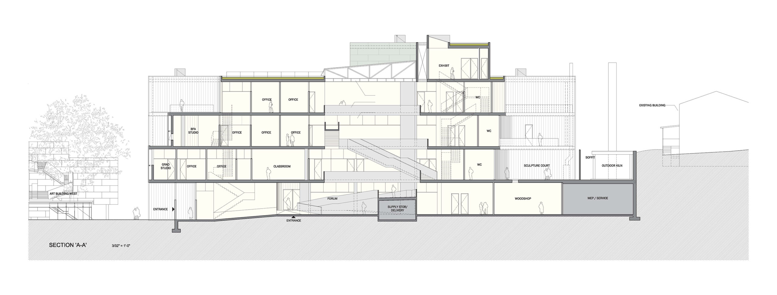 爱荷华大学视觉艺术大楼丨美国爱荷华丨Steven Holl Architects-21