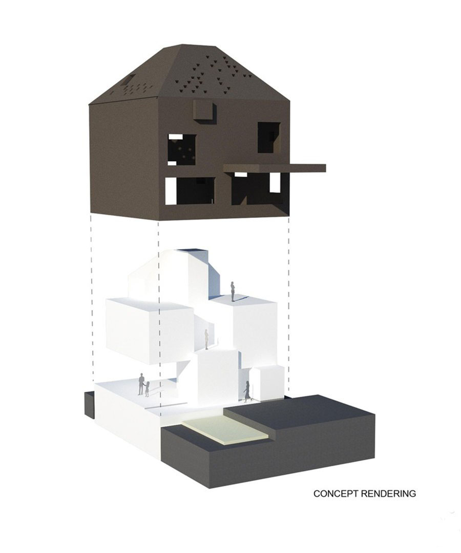 新加坡“屋中屋”半独立住宅 | 室内外层叠有致，动感空间-33