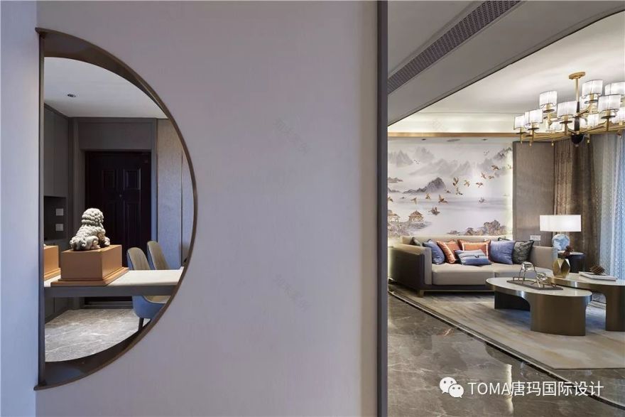 鹰潭星海湾新中式轻奢样板房设计-25