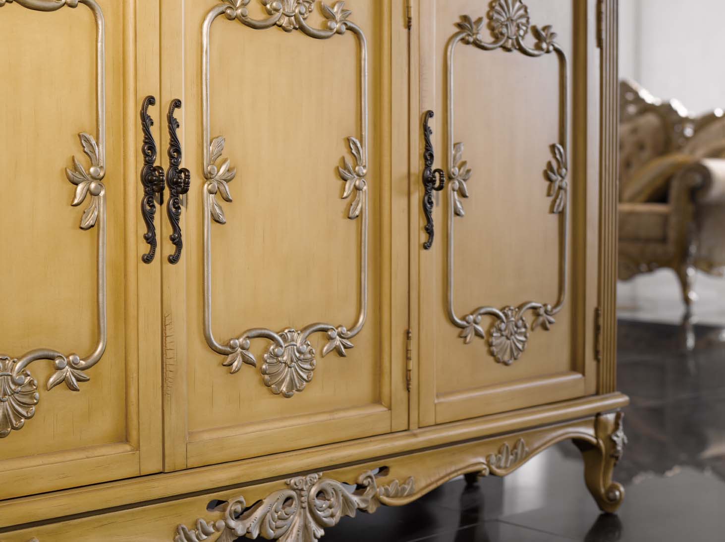 高清古典美式风格 卧室客厅餐厅书房家具场景图片素材-4-27