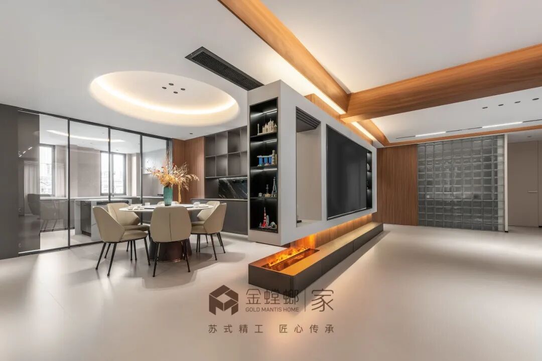 「金螳螂家泗阳店」190㎡意式风|理性优雅的美学-49