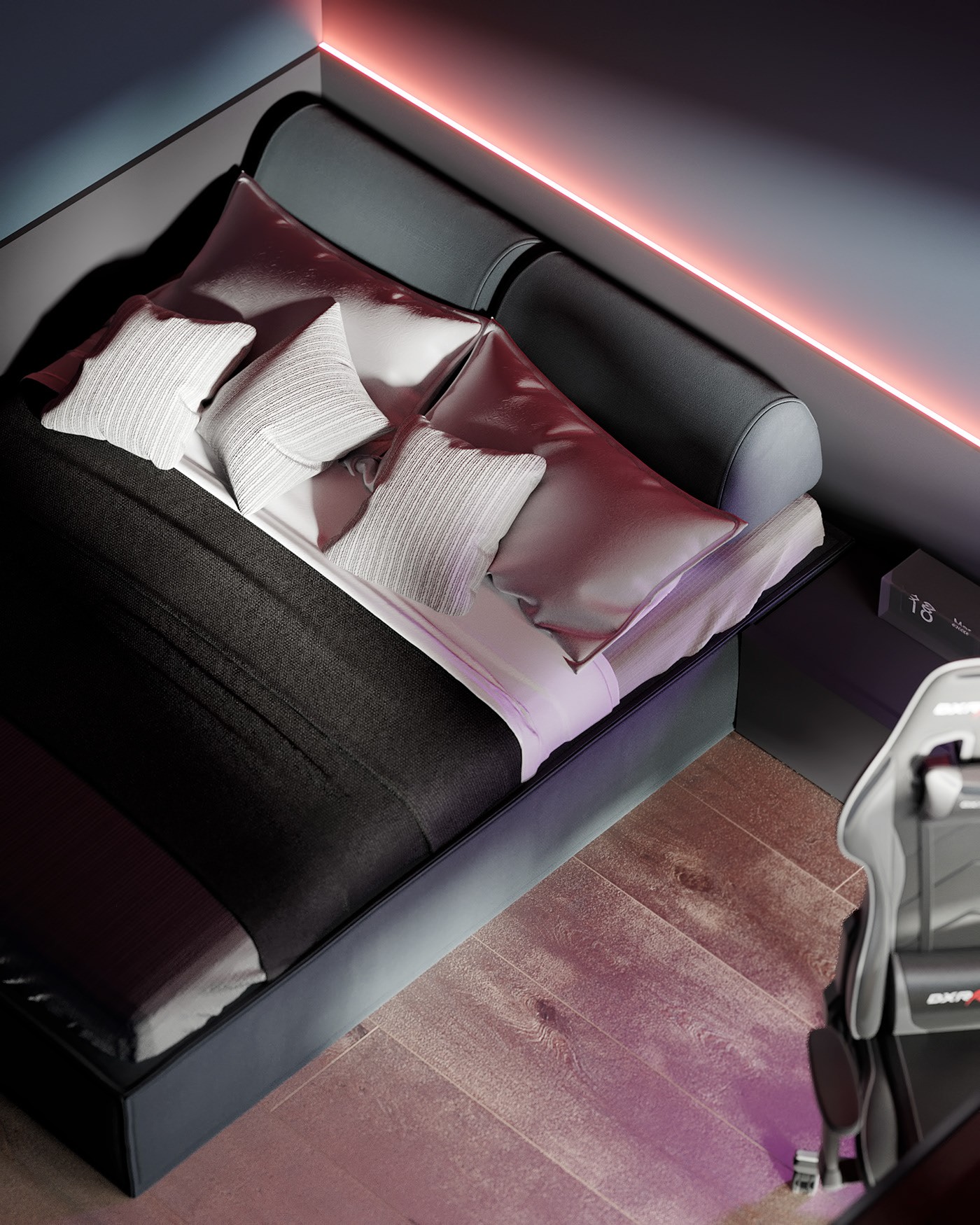 48㎡小空间公寓设计  超有设计感-19