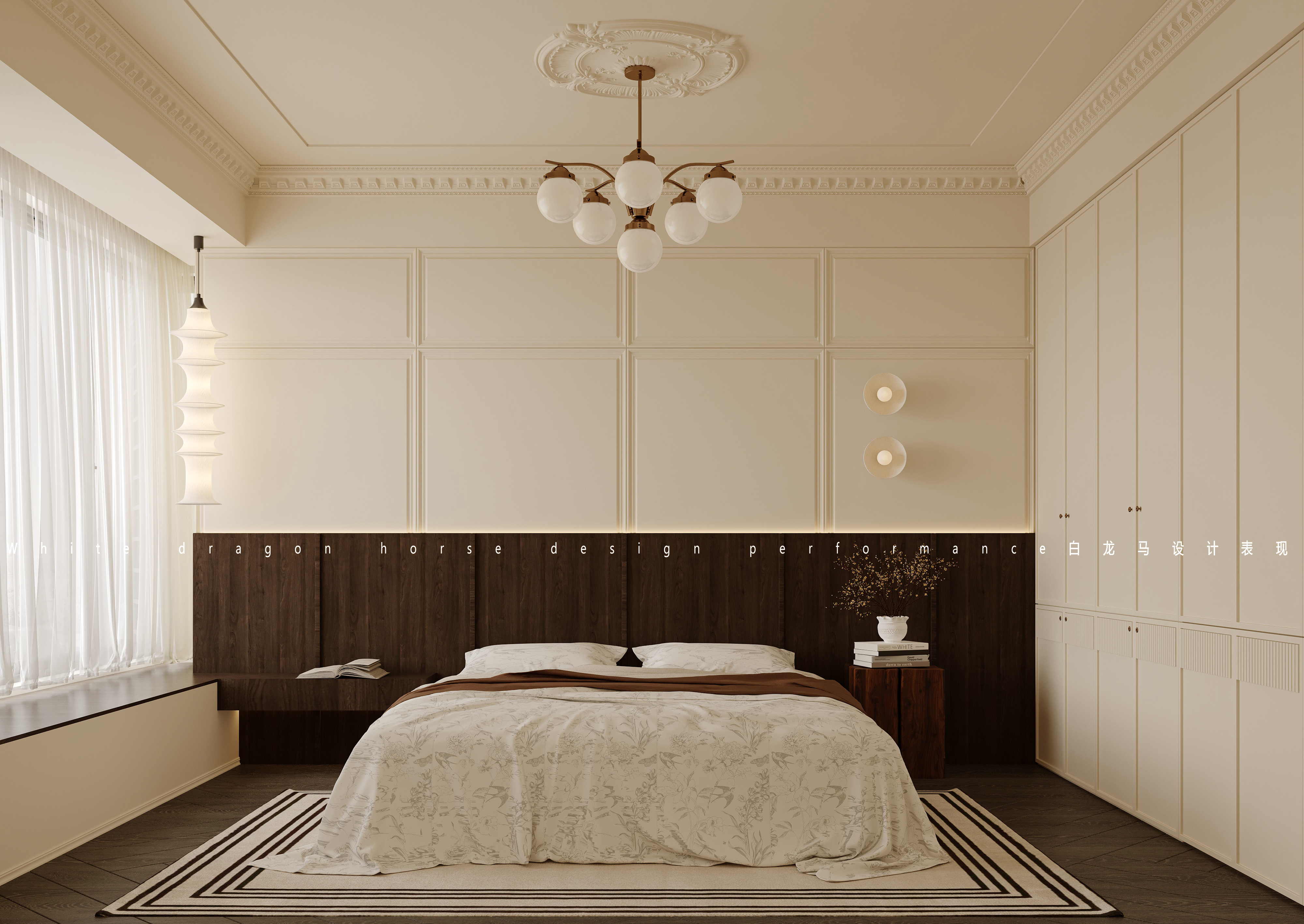 法式客餐厅整案-白龙马效果图设计-2