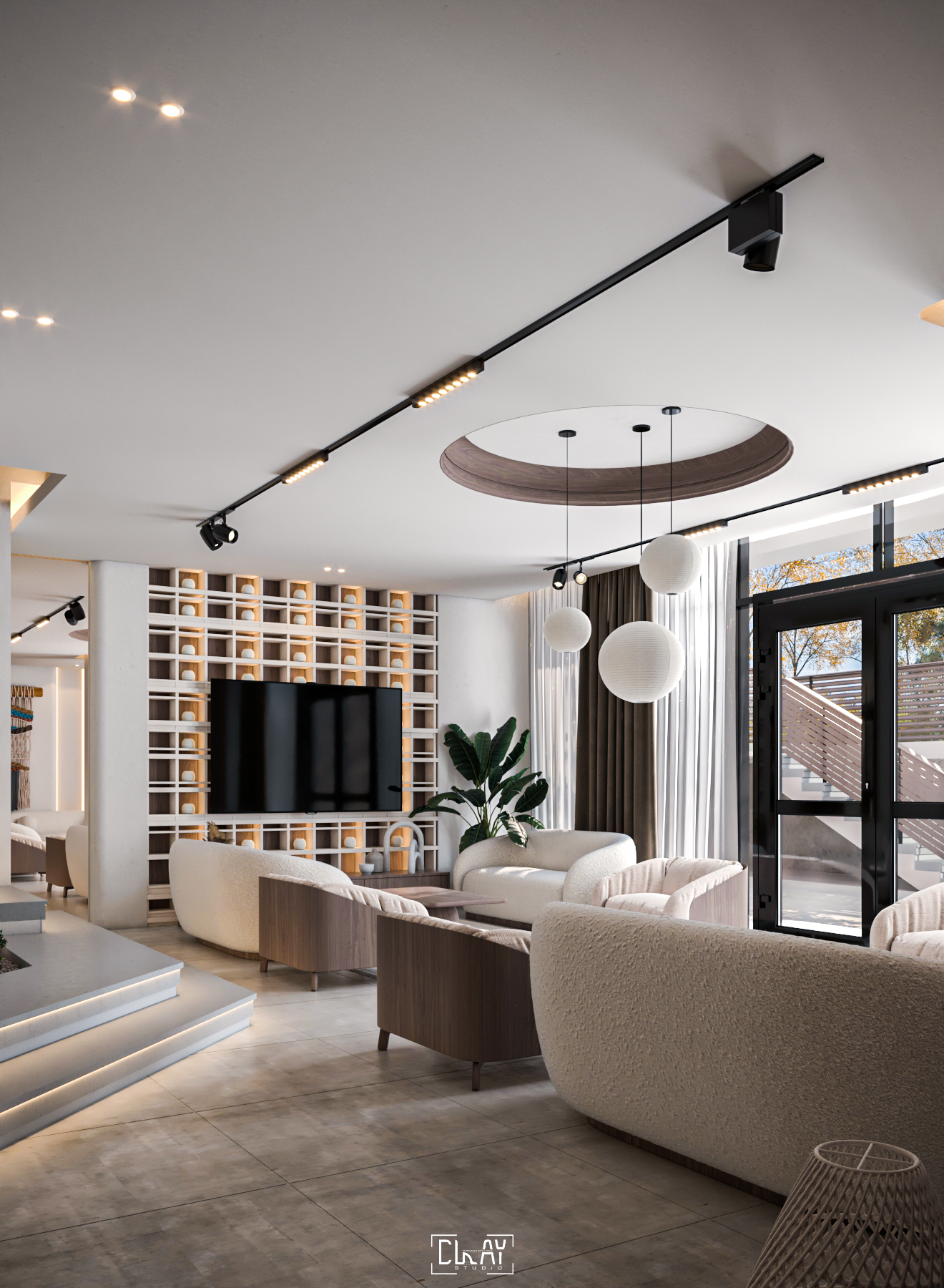 露天花园接待处丨沙特阿拉伯丨@clay studio-10