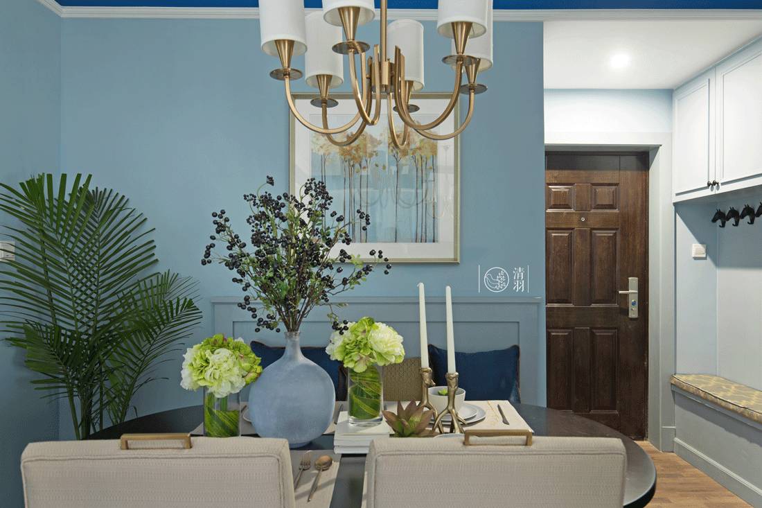 清羽设计 | 成都暗夜星空美式三居室-18