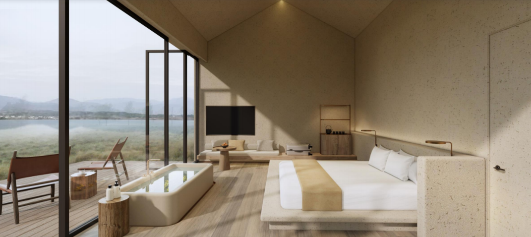 简约侘寂风酒店设计——AD国际岸狄建筑-4