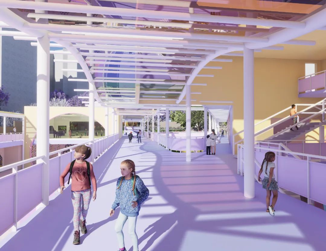 好强的天赋型选手!重大大二课设的吸睛紫色展板!色彩/构图/排版堪称一绝,空间创新与色彩叙事相结合的儿童友好型幼儿园建筑设计!-204