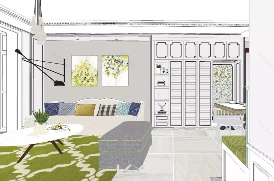 南京新城香悦澜山 124 平米美式田园风设计,温馨雅致-26