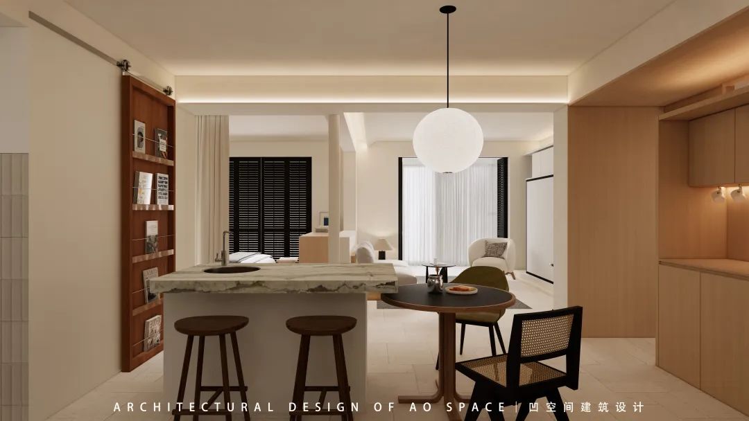 AO DESIGN 概念|把 106㎡住成 180㎡,一人居全屋皆开放丨中国南京丨凹设计事务所-15