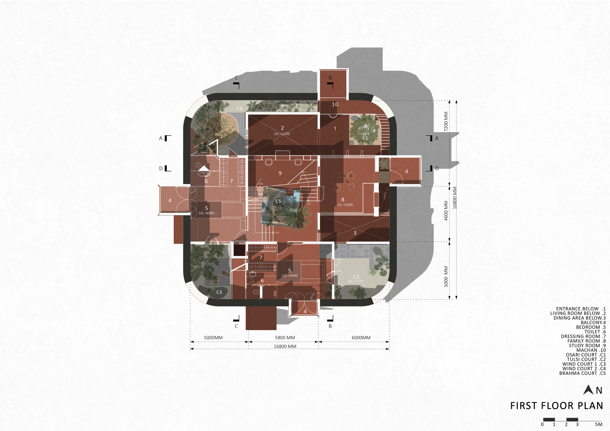 加迪大厦丨印度丨PMA madhushala-77