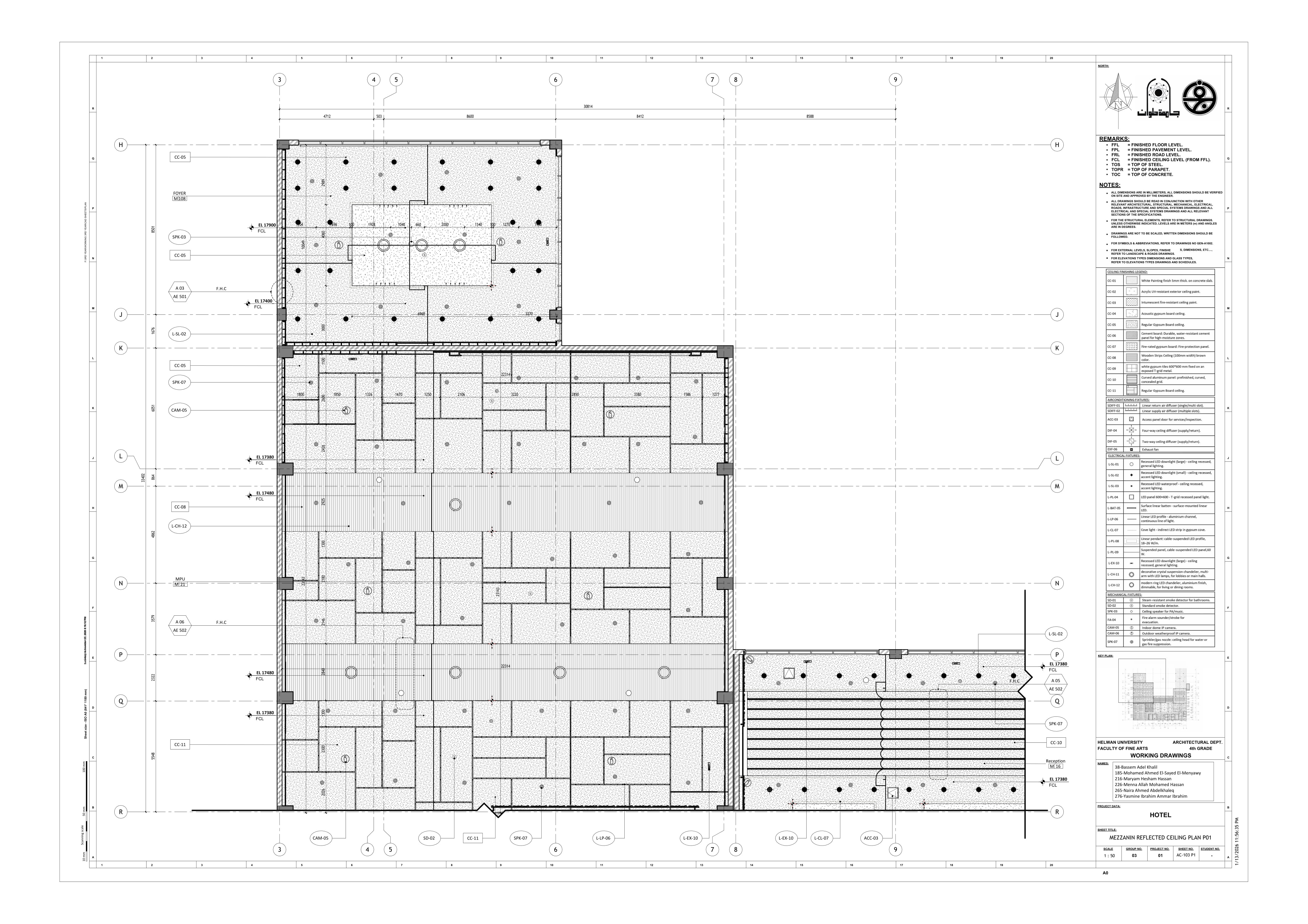 Blue Hotel | 3-Star Hotel Working Drawings-59