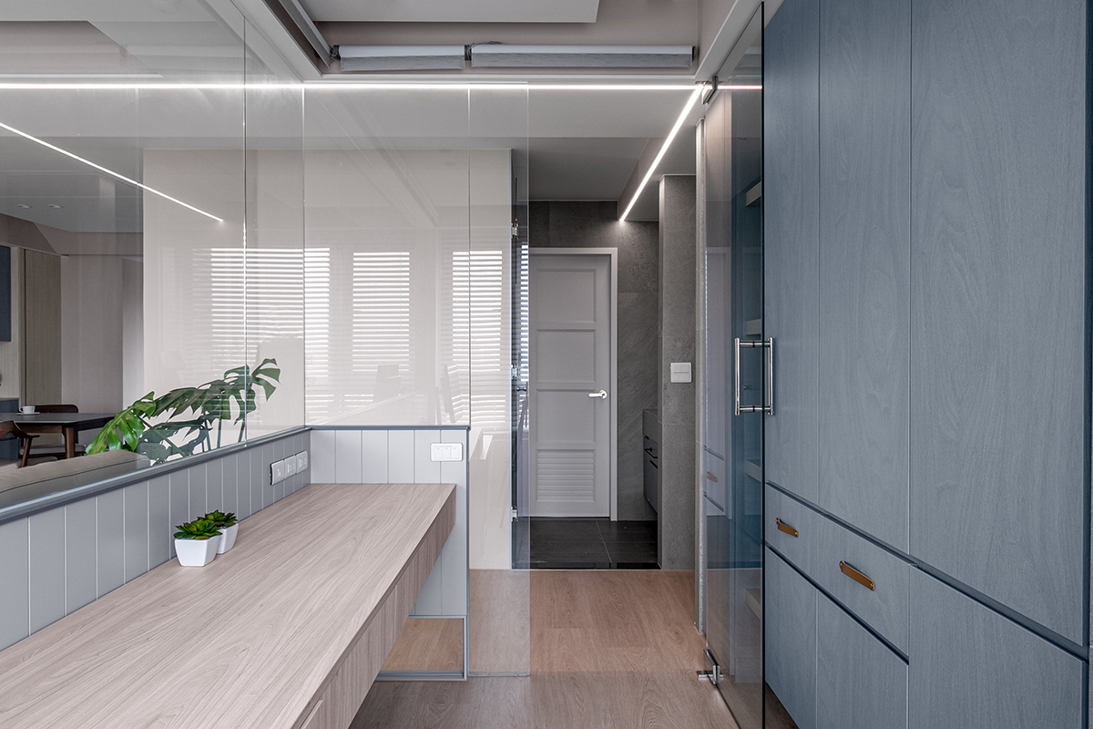 家装设计案例鉴赏——现代风柔淡恬适居所 -9