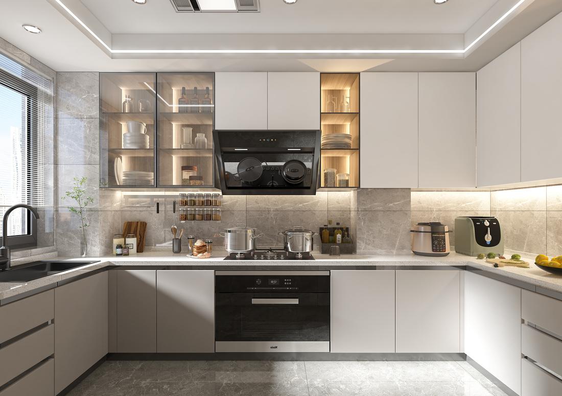 现代轻奢复式楼设计-8