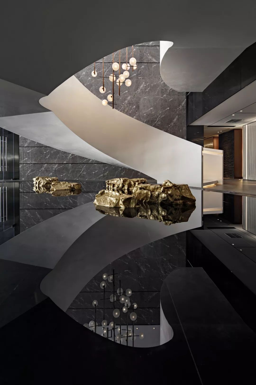 西安万科翡翠国宾营销中心 | 现代优雅的 New Art Deco 空间-10