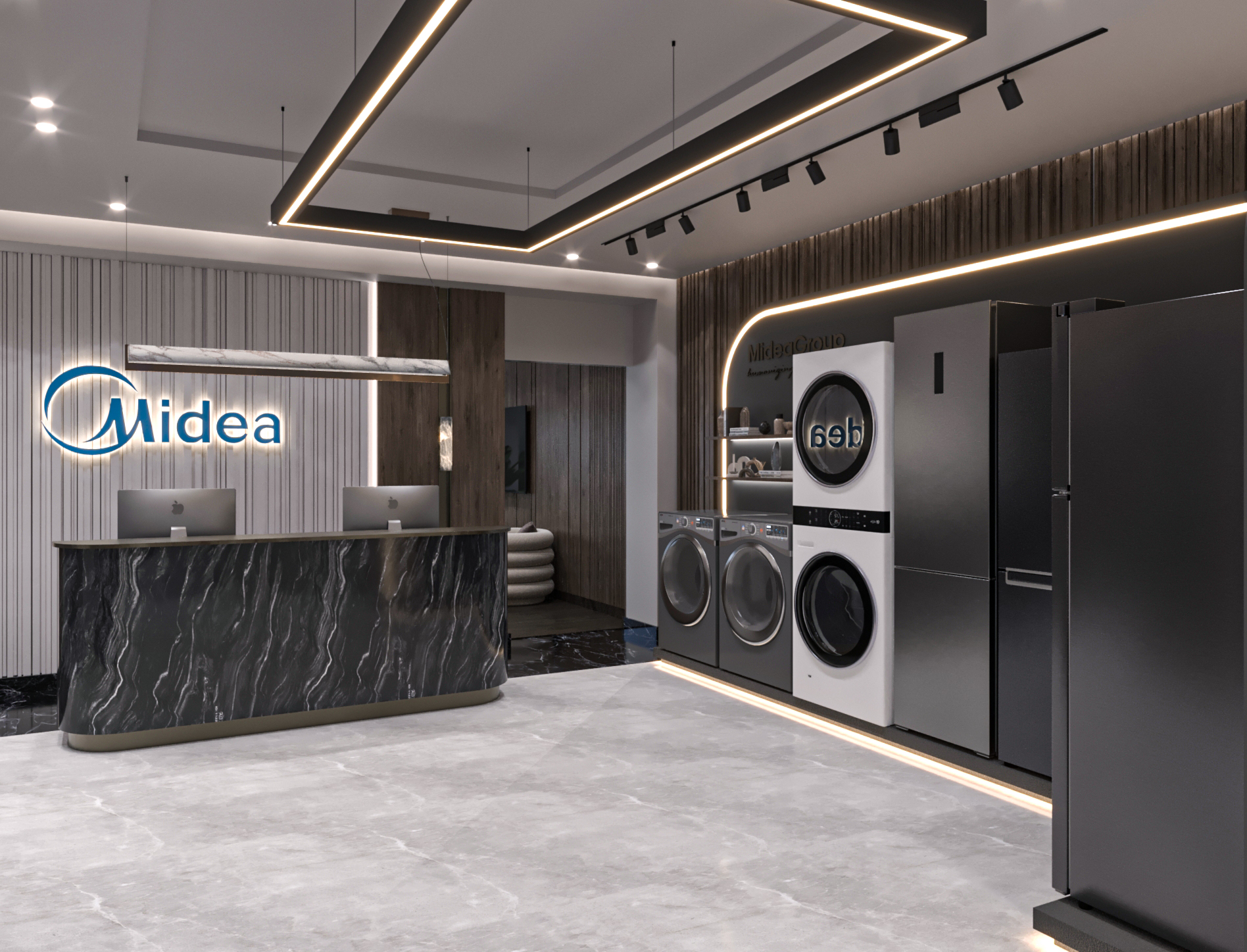 MIDEA 公司接待与等候区设计-4