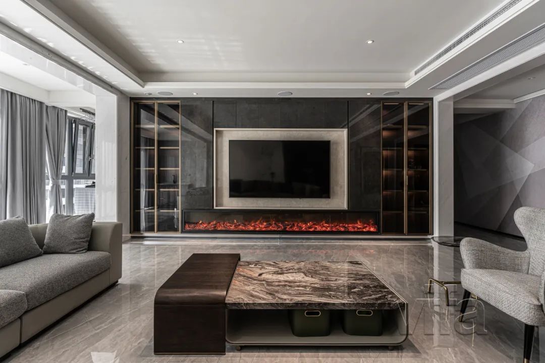 扬子华都现代轻奢风设计丨江阴朗格装饰-14