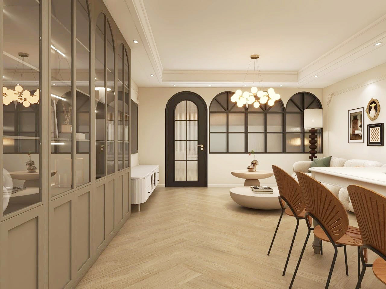 法式小户型室内设计-0