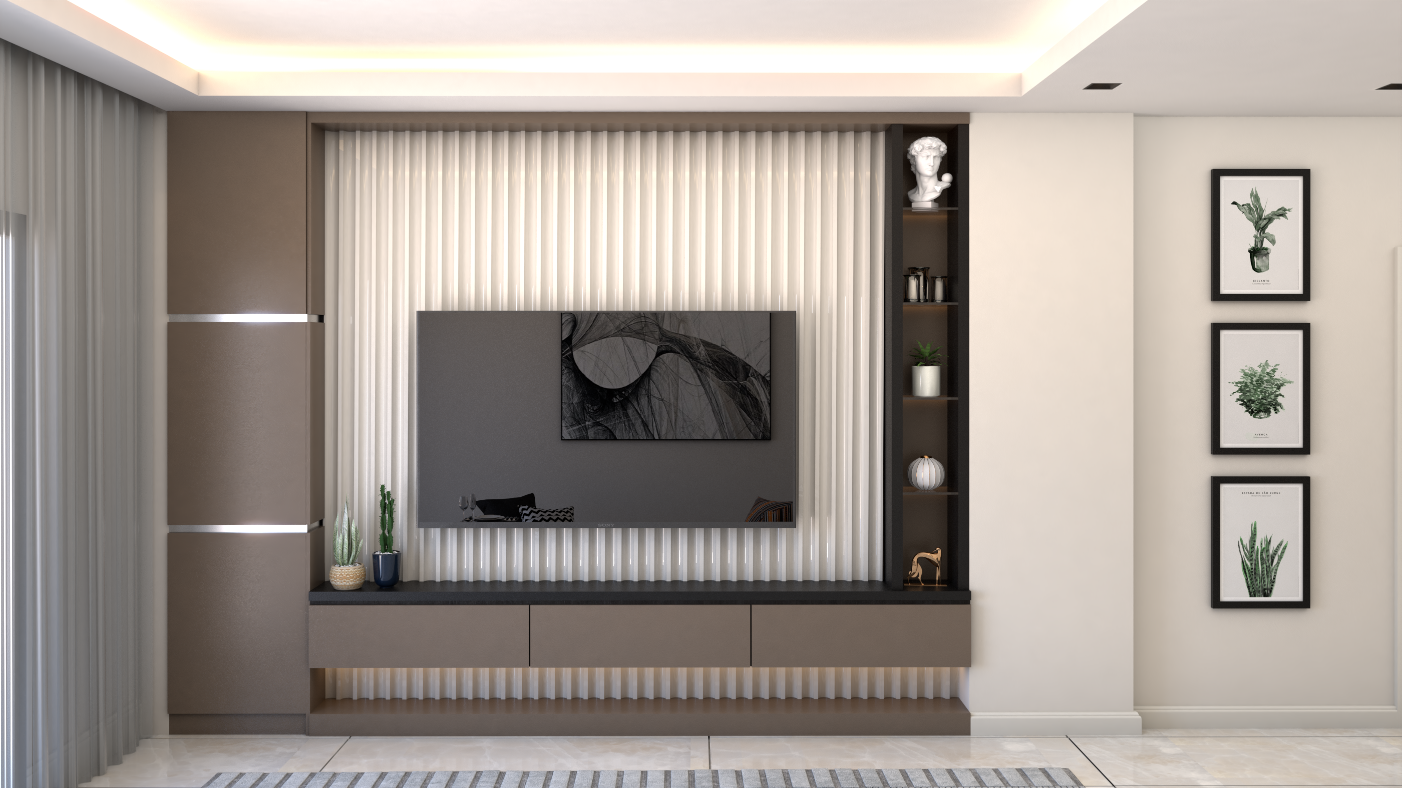 电视单元和厨房设计丨土耳其布尔萨丨1014 Mimarlık-5