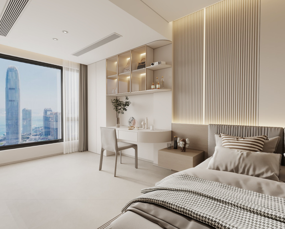 泉州高山花苑现代简约三房丨中国泉州丨华浔品味装饰福建总部-23