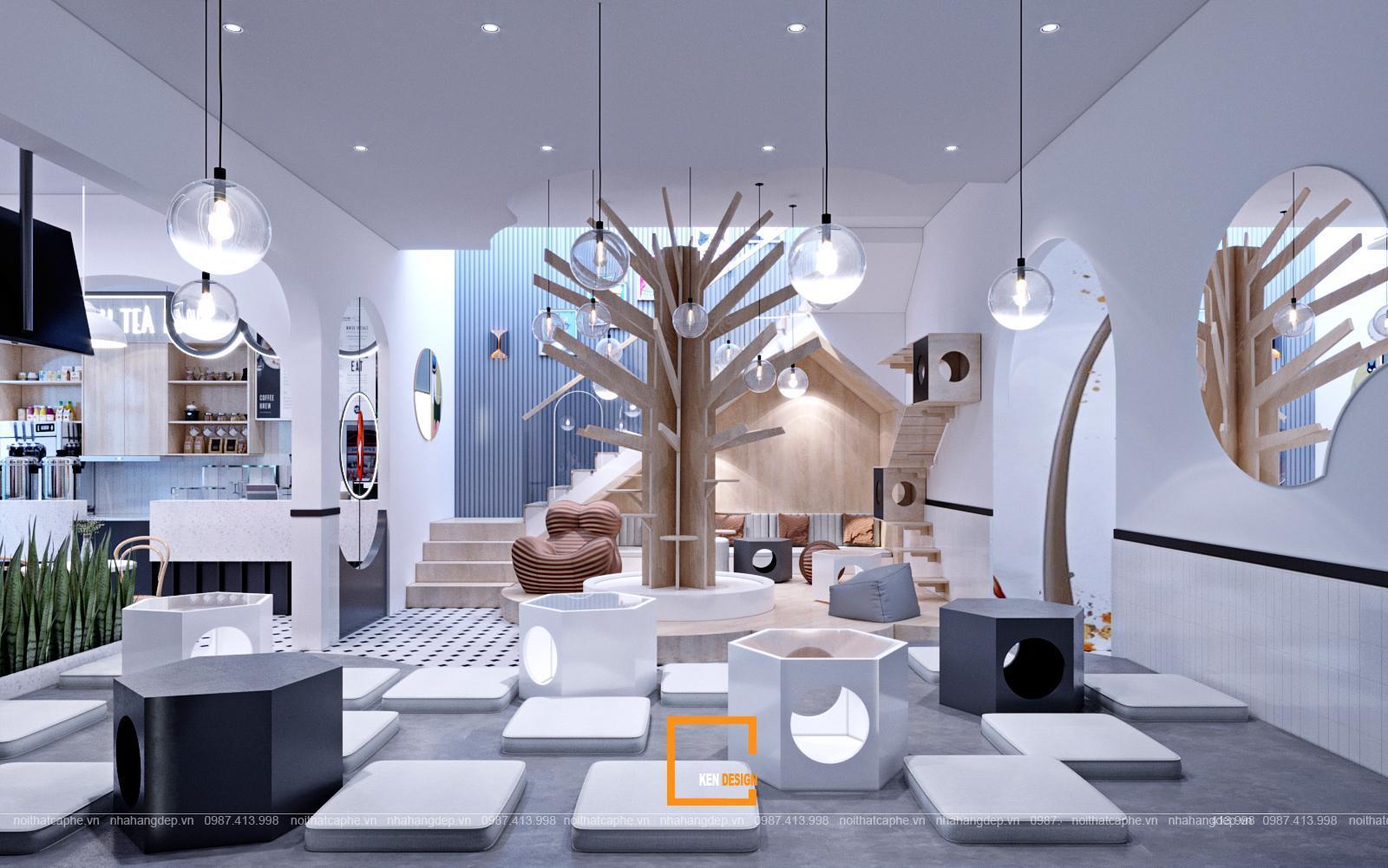 MIU TEA HOUSE宠物咖啡馆设计丨越南丨KenDesign-19