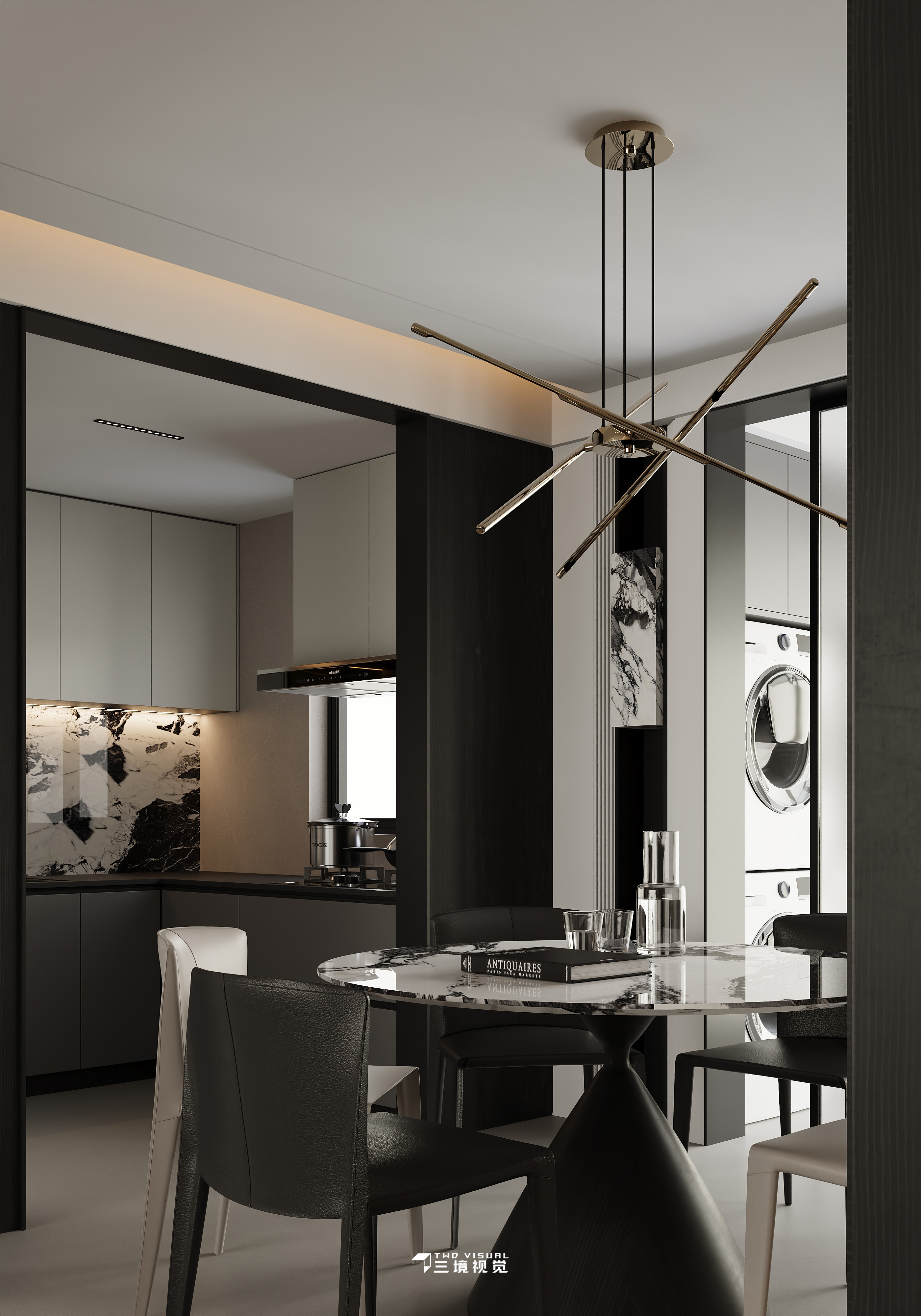 住宅-现代风客厅卧室设计-10