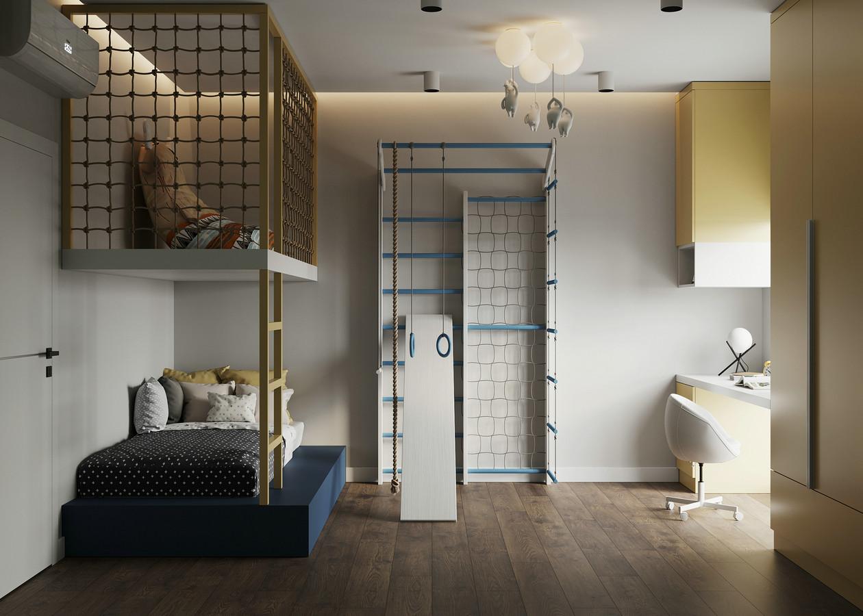 多彩色系公寓设计-12