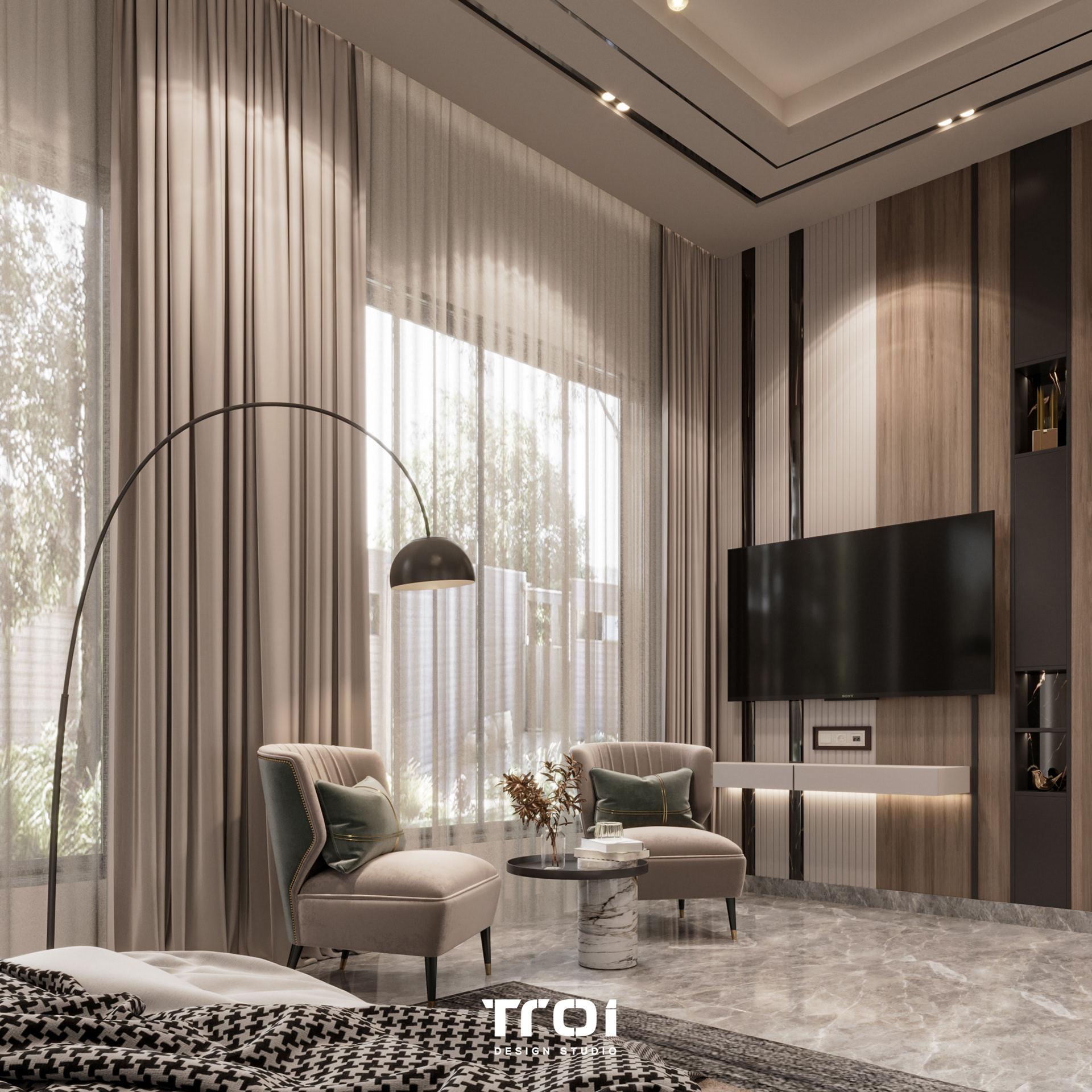 主卧室丨Troi Design Studio-13