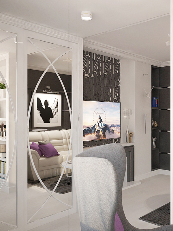 60平米现代风格家庭公寓设计项目丨俄罗斯莫斯科丨INTERIO设计工作室-11