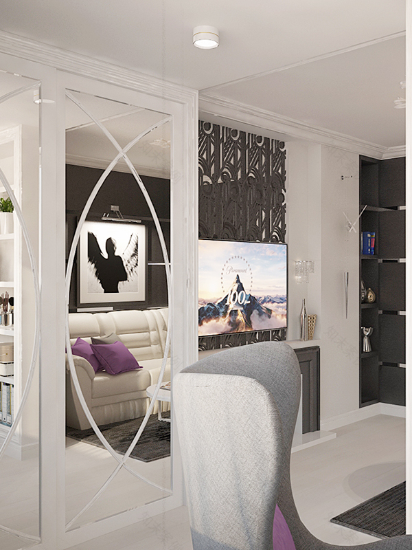 60平米现代风格家庭公寓设计项目丨俄罗斯莫斯科丨INTERIO设计工作室-11